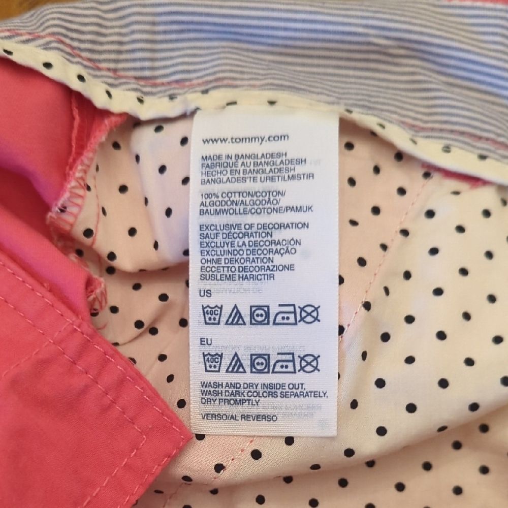Tommy Hilfiger Women's Pink Casual Chino Pants Barbiecore - Picture 10 of 11